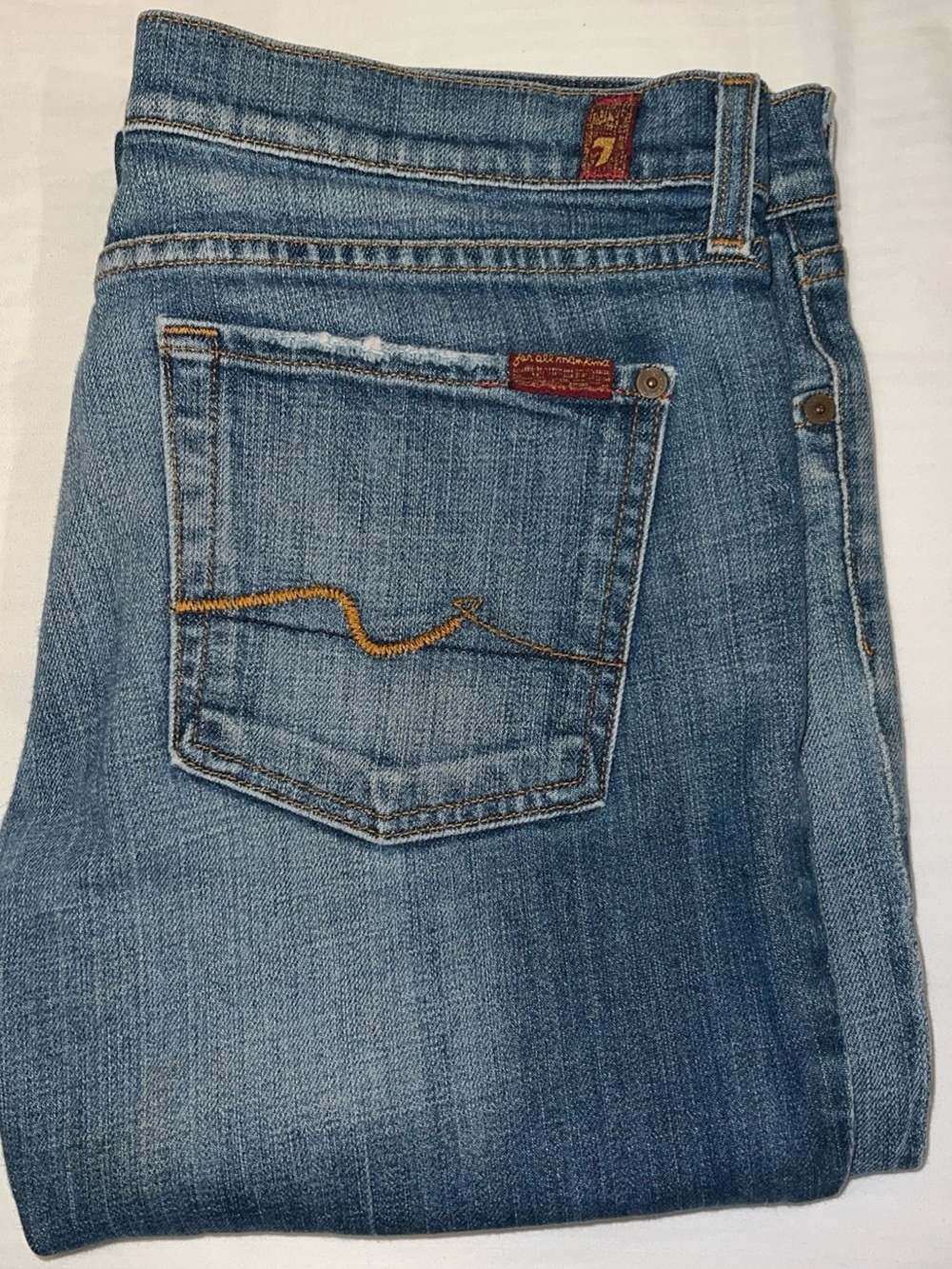 7 For All Mankind Women's Boot Cut Jeans - Light Blue Size 31